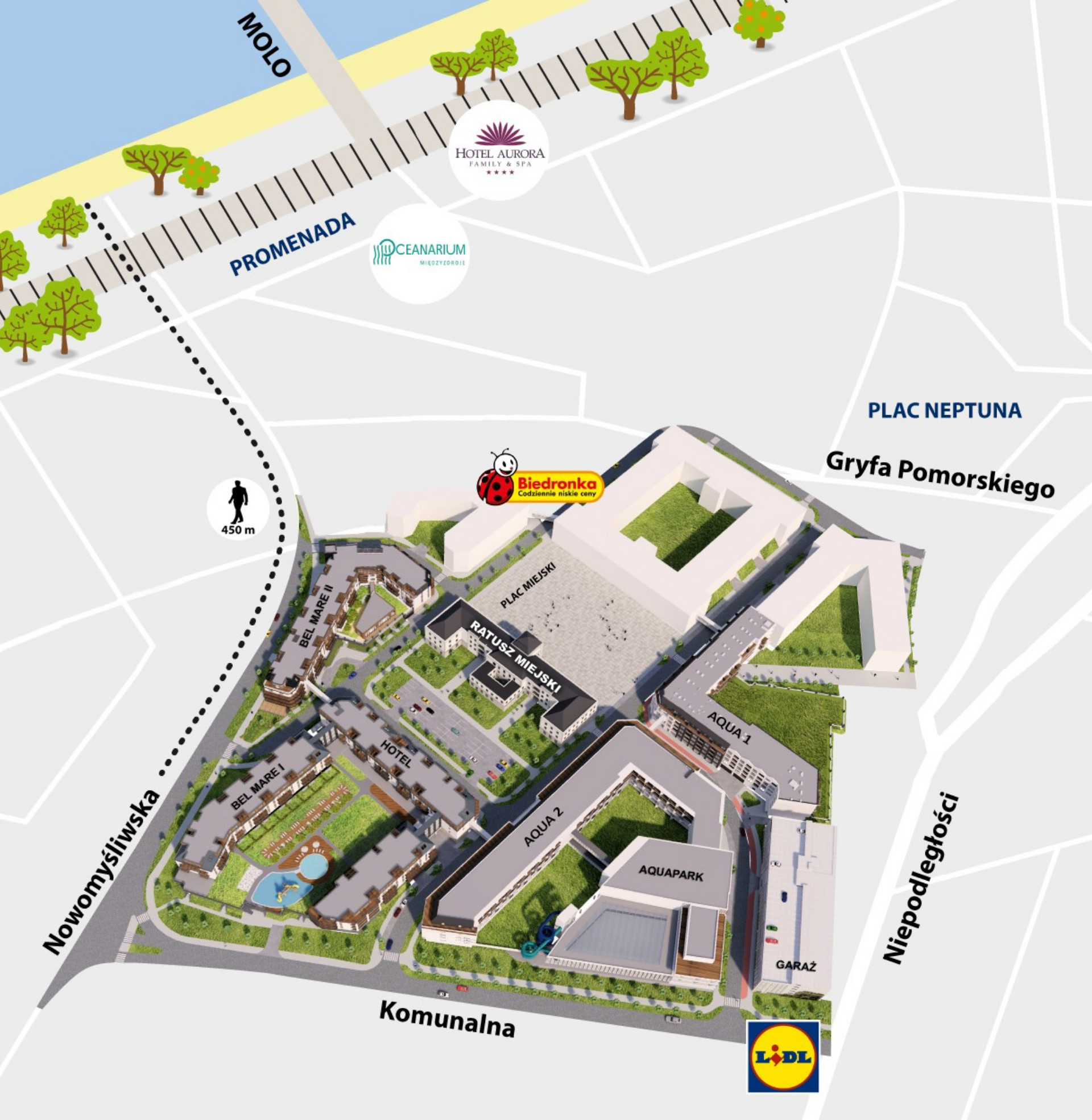 belmare_mapa3 Aparthotel Bel Mare - znajdź apartament